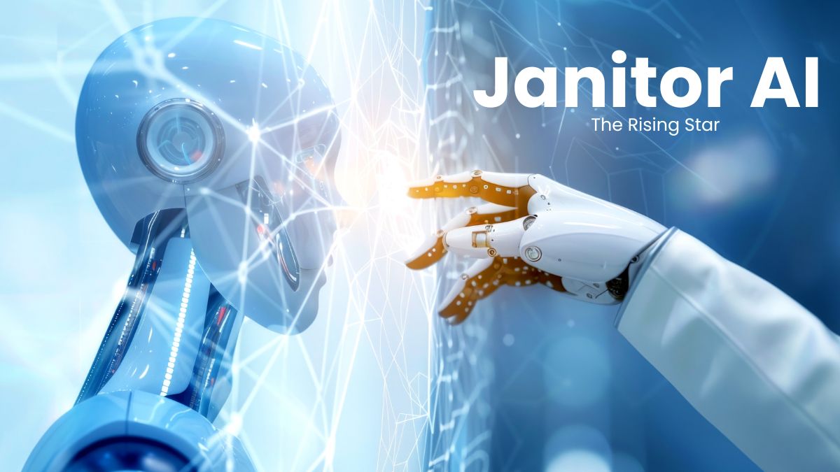 Janitor AI chatbot interface with custom anime character in conversation window