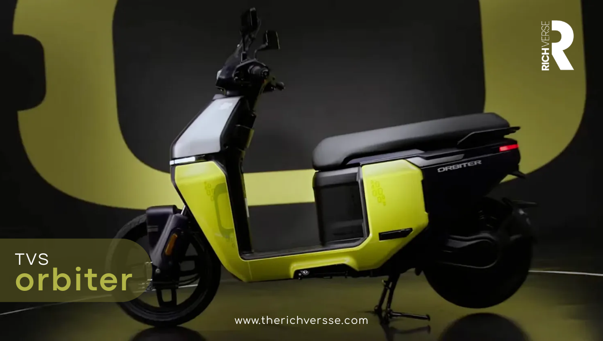 TVS Orbiter Electric Scooter front and side profile